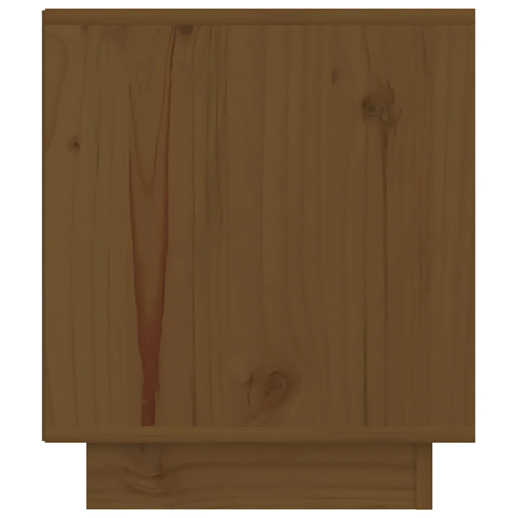 Comodini 2 pz Ambrati 40x34x40 cm in Legno Massello di Pino 813332