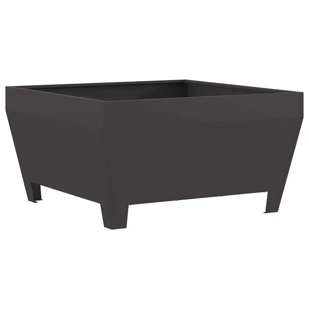 Focolare-Stufa-Camino Nero 80 x 80 x 43 cm Acciaio