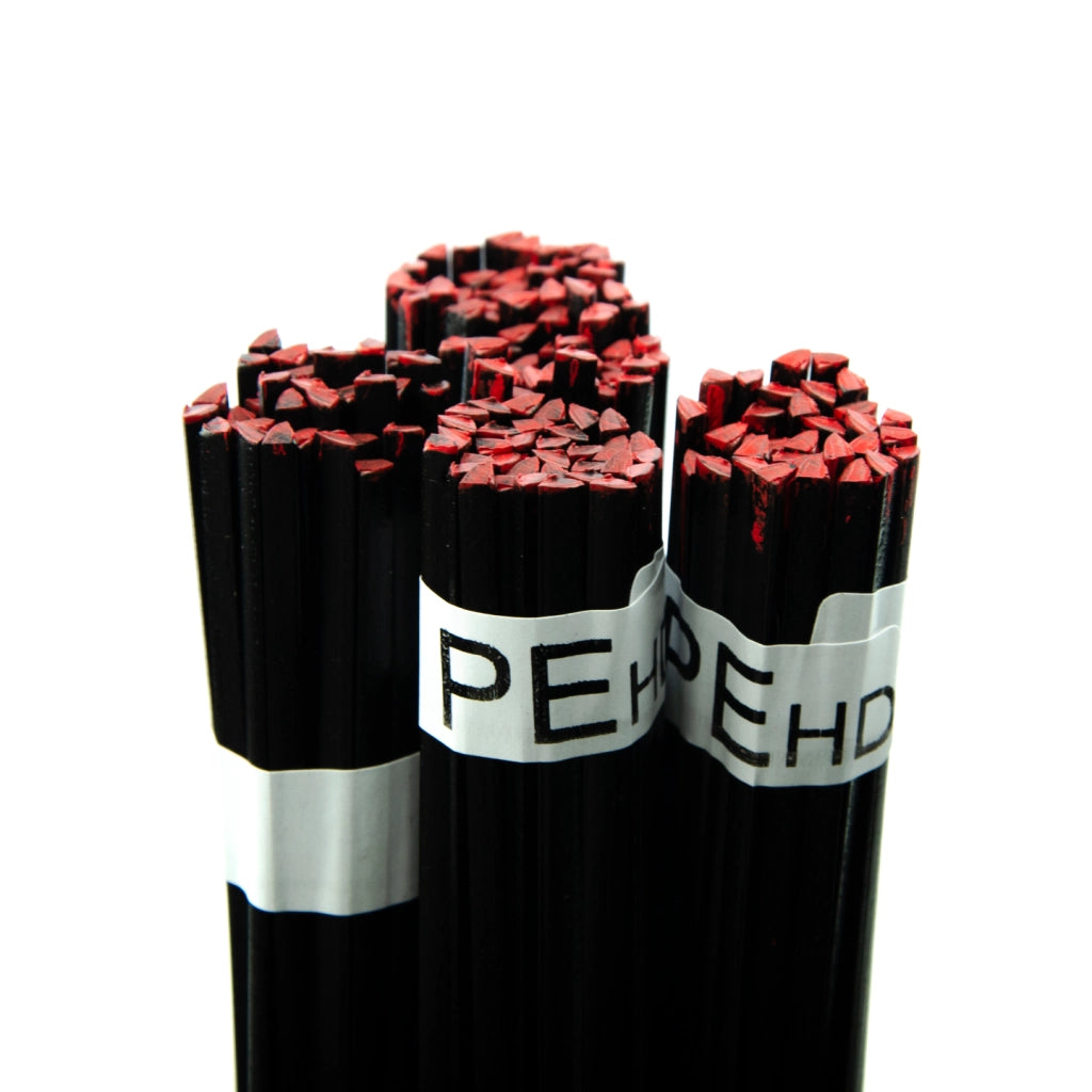 Saldatore Plastica PEHD Nero 100g – Forma Triangolare 3,5mm | Temperatura Fusione 260-310°C | Per PE, HDPE, PEHD
