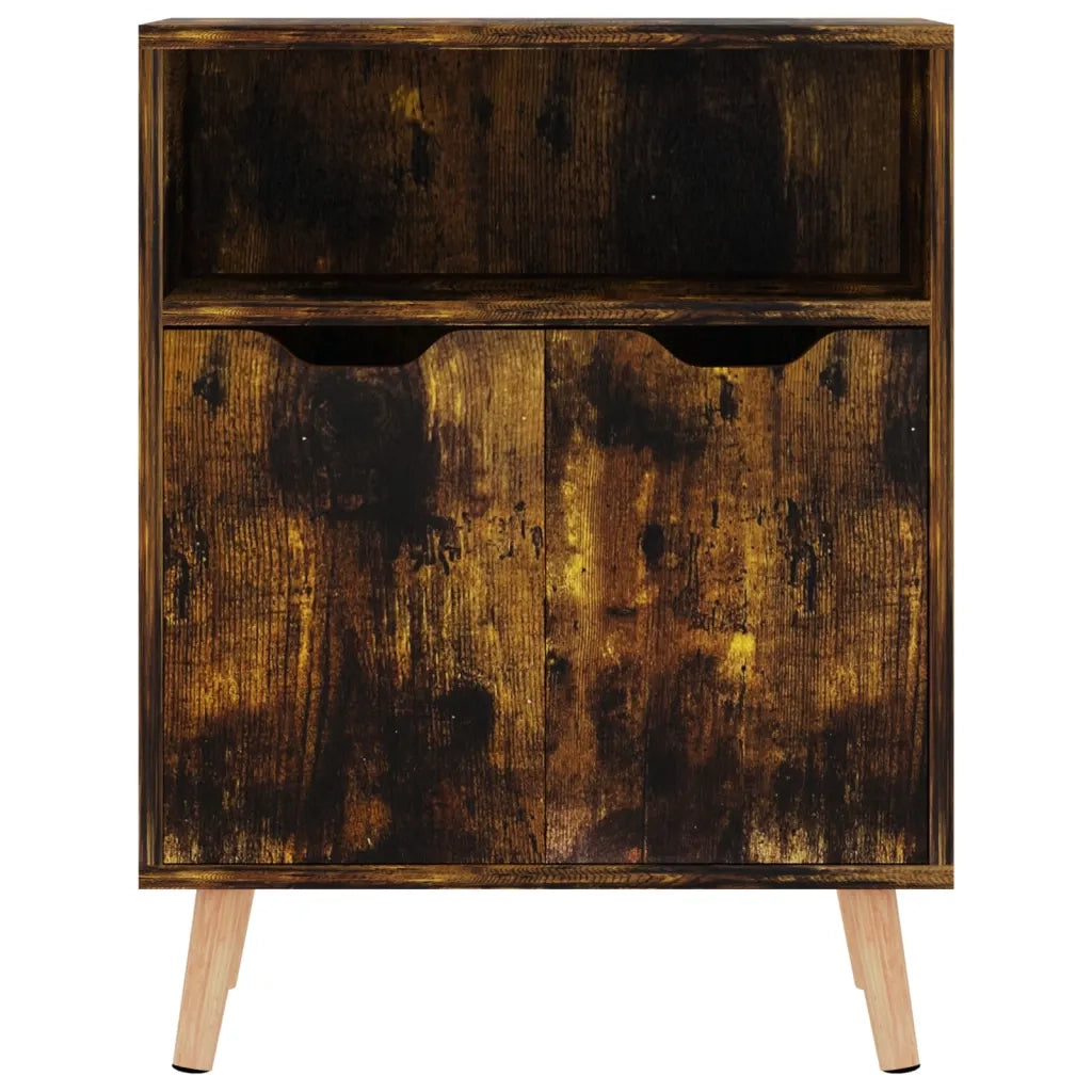 Credenza Rovere Fumo 60x30x72 cm in Legno Multistrato 326830