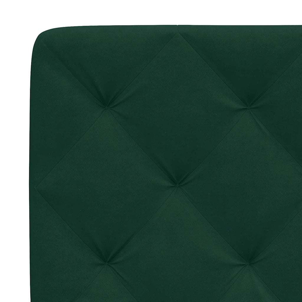 Cuscino Testiera Verde Scuro 160 cm in Velluto 374736