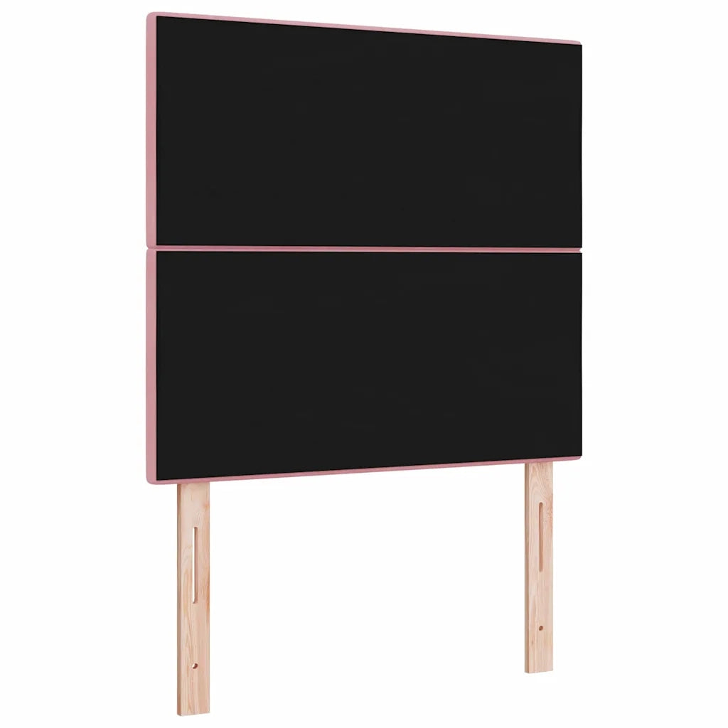Testiera | Testata LED con strisce LED Rosa 90 cm Velluto