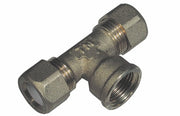 TEE 1/2X16 OTTONE FEMM