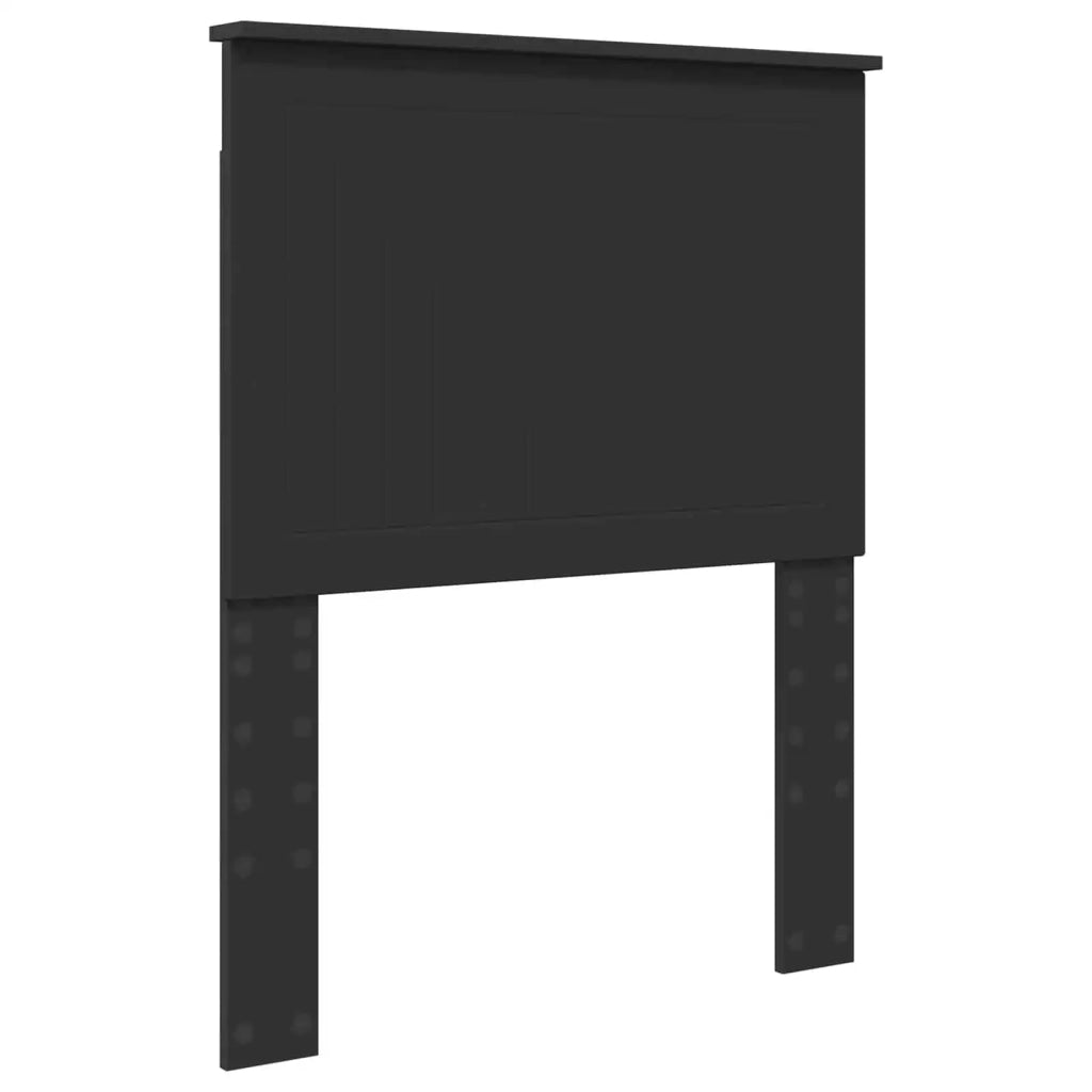Letto singolo | Letto per adulti | Struttura del letto con testiera Nero e Argento 70 x 190 cm