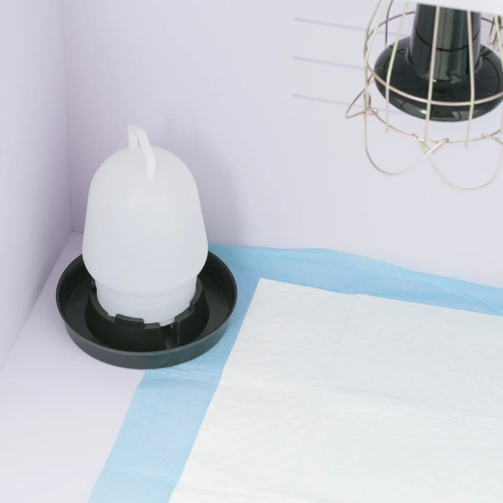 Gabbia per allevamento pulcini fino a 36°C 78 x 40 x 42 cm MDF PVC bianco 14_0008499