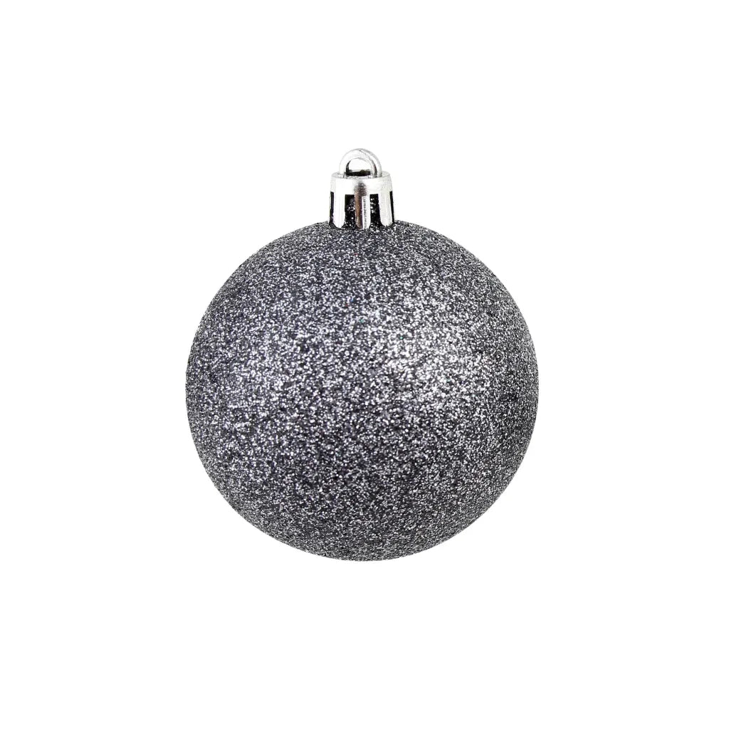 Set Palline di Natale 100 pz-Decorazioni natalizie 3/4/6 cm Bianco/Grigio