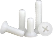 Viti in nylon - M5x15mm - Leggeri e resistenti - Bianchi - 50 pezzi
