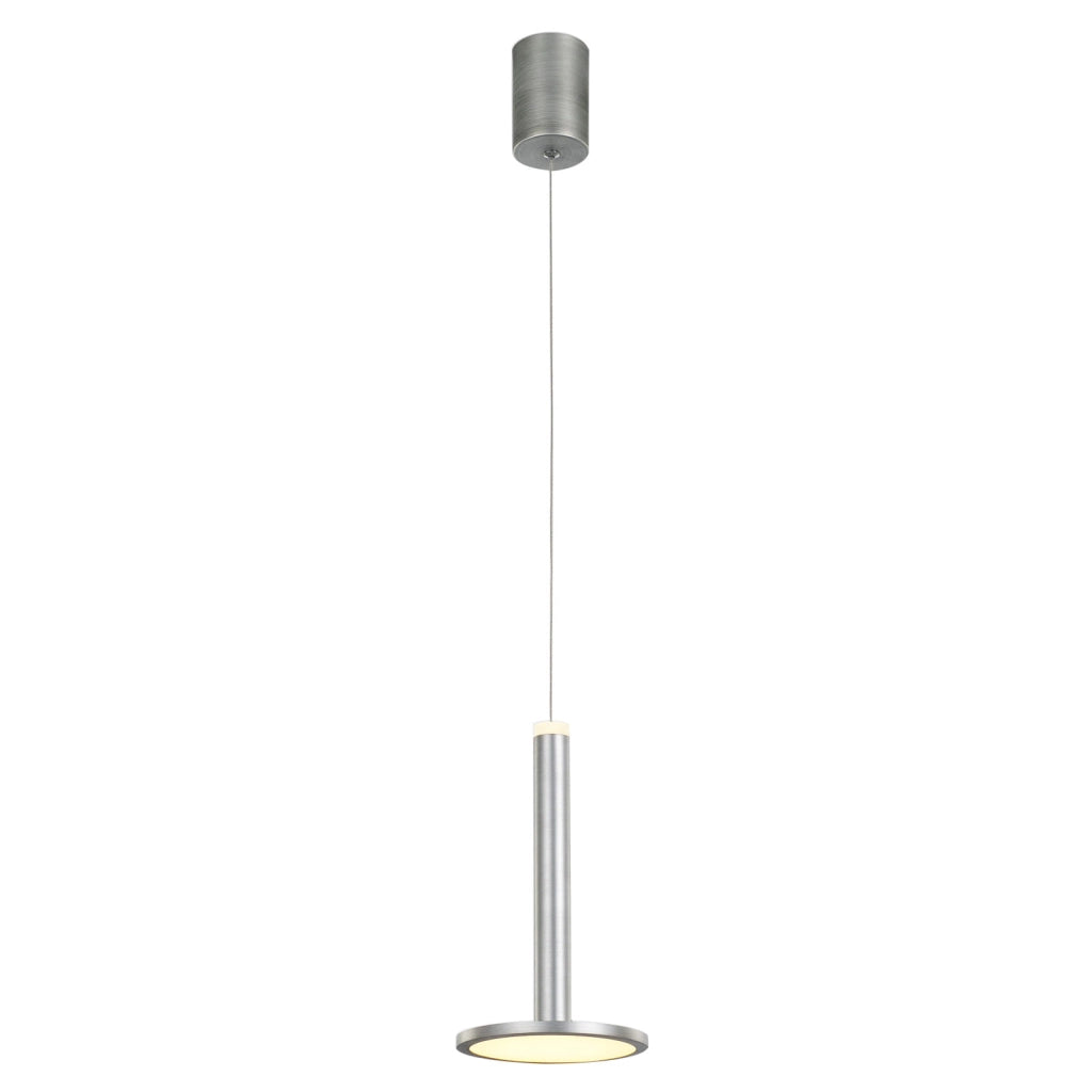 Lampada a sospensione Italux Oliver LED nichel Ø15cm