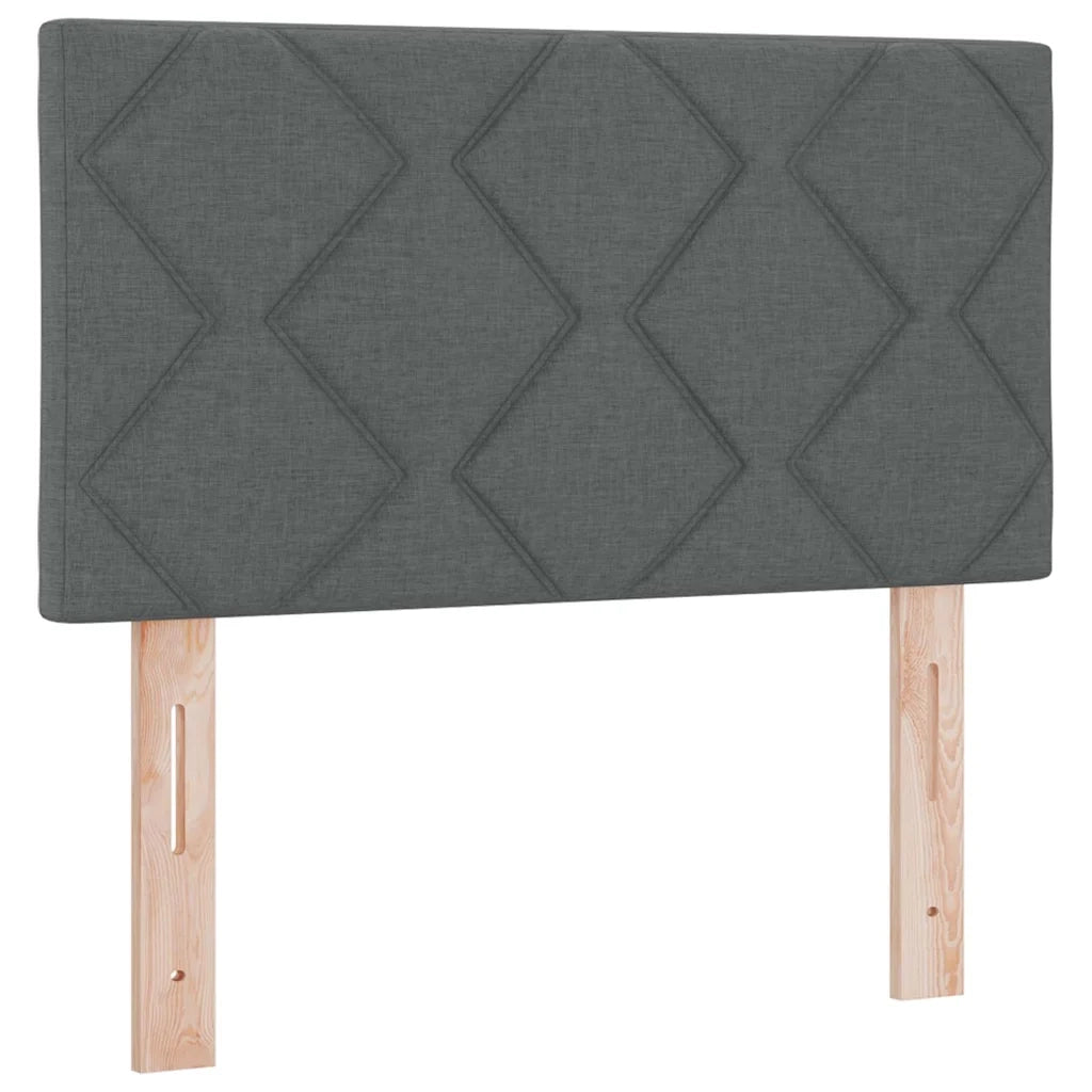 Testiera in Tessuto-Testata Grigio scuro 80 cm Tessuto
