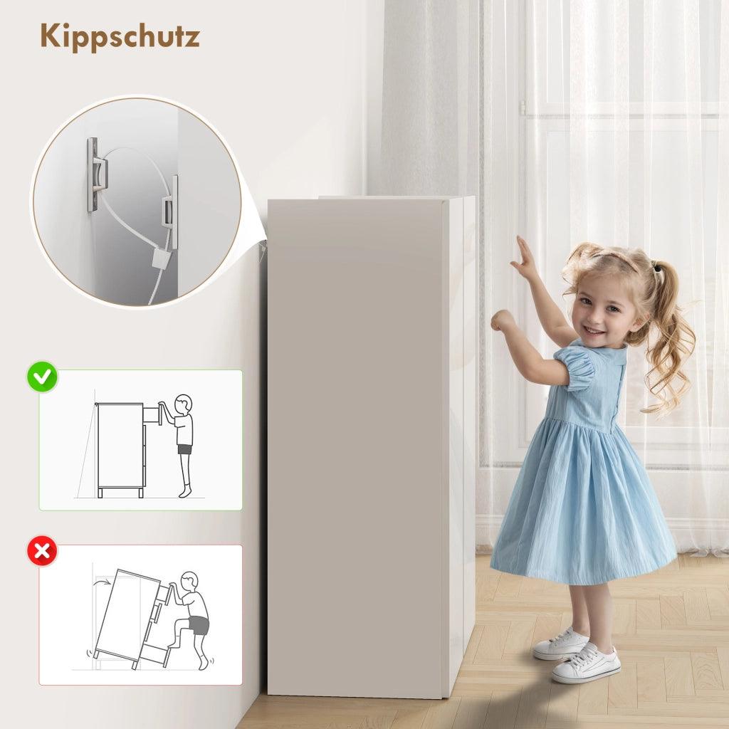 Scarpiera 6 Ripiani con Ante Soft-Close ¨C zephmum ¨C Legno Bianco 80x30x100