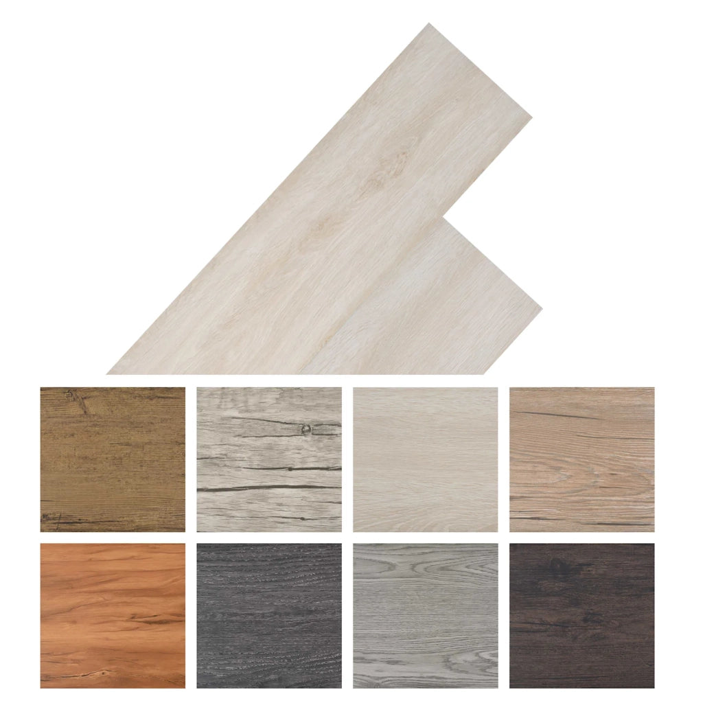 Tavole per Pavimenti 36 pcs Bianco Rovere Classico 5,02 m² PVC 42046256