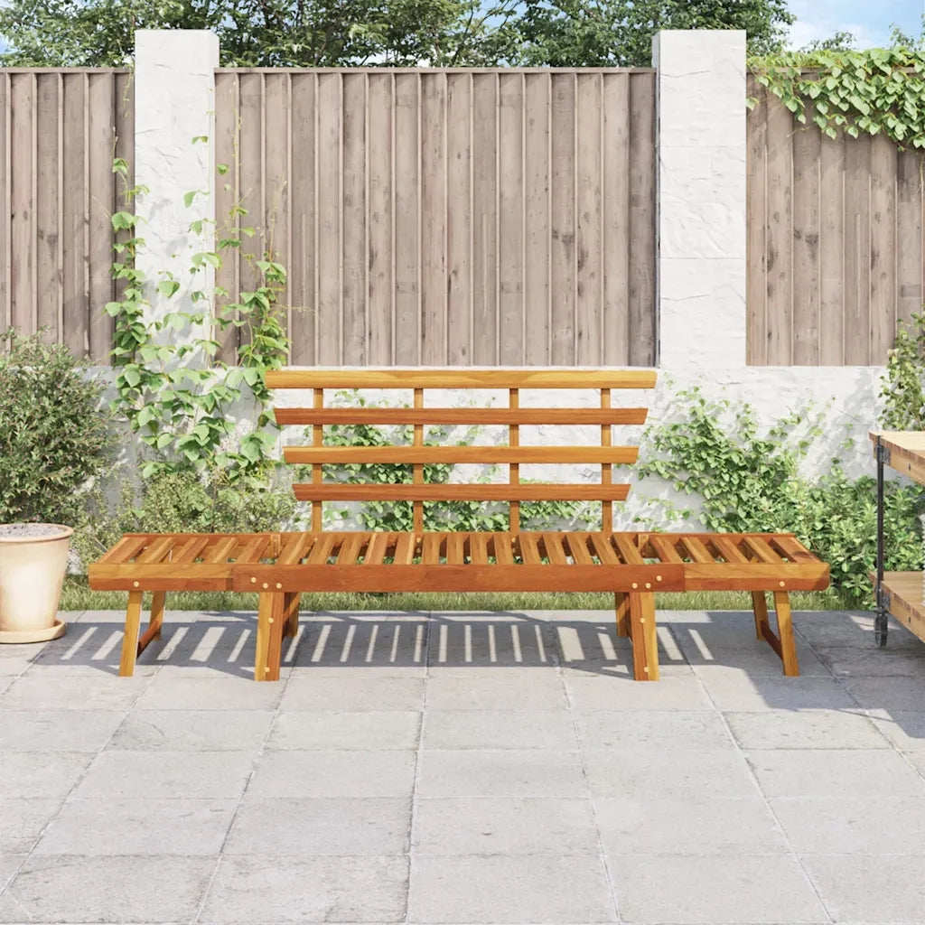 Panca da Giardino 2-in-1 190 cm in Legno Massello di Acacia 316471