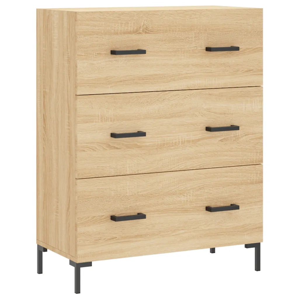 Credenza-Buffet-Armadio da cucina Rovere Sonoma 69,5x34x180 cm in Legno Multistrato 783329