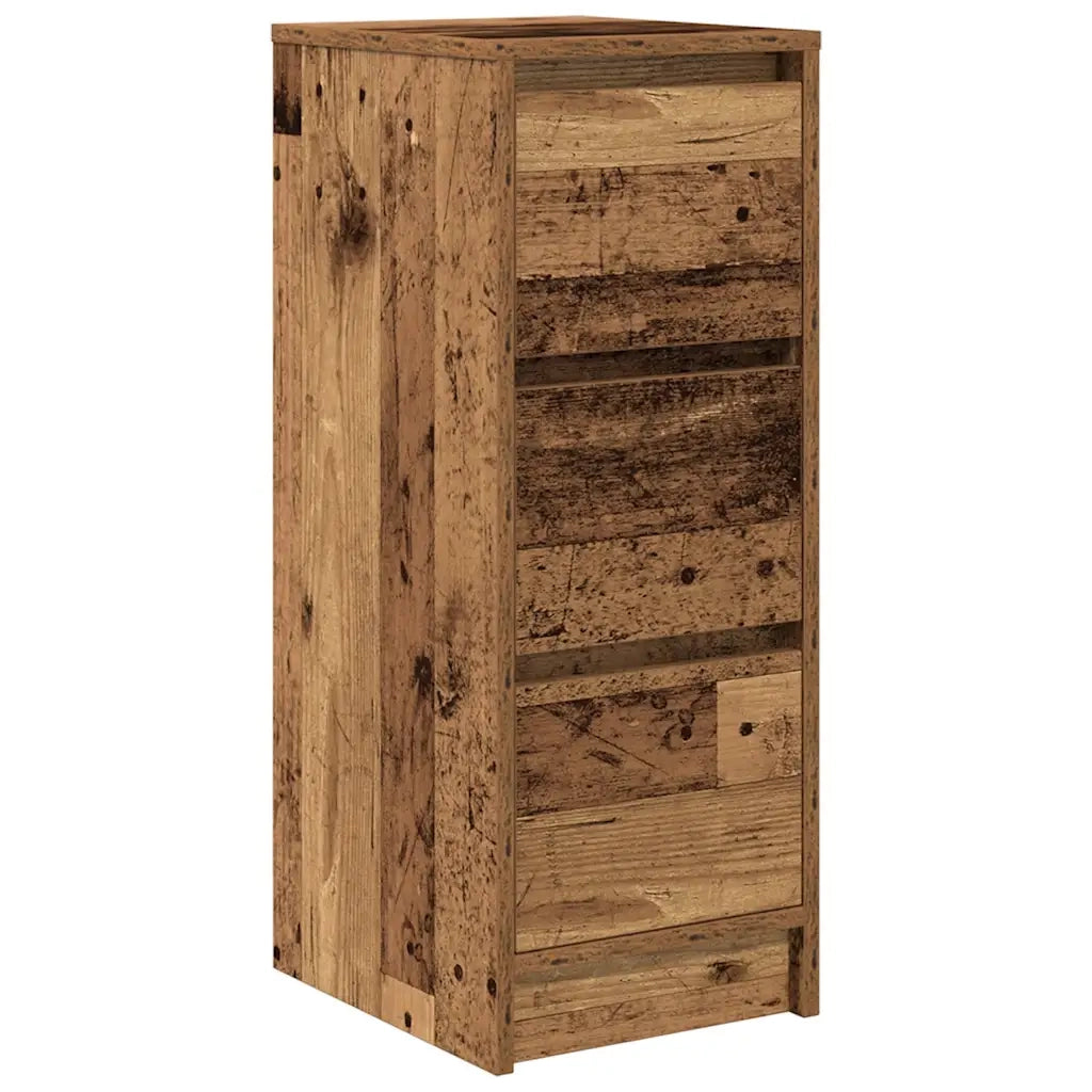 Credenza | Madia | Buffet da pranzo | Armadio da pranzo Legno Antico 29,5x34x76 cm in Legno Multistrato