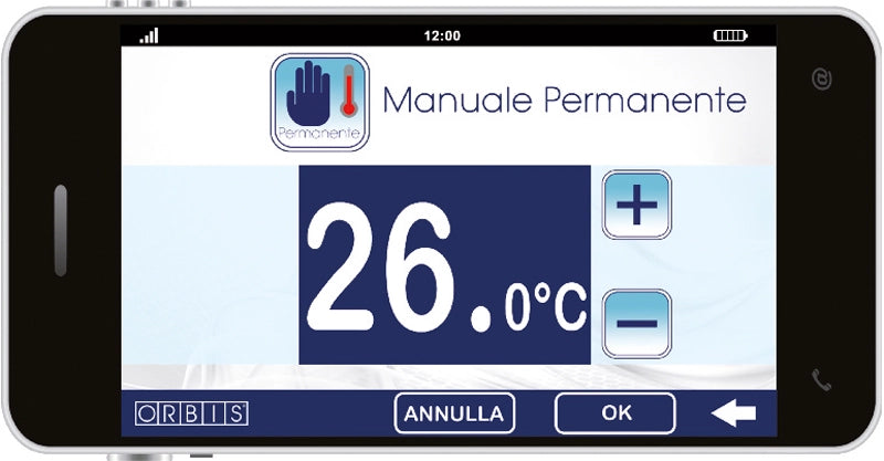 CRONOTERMOSTATO DIGITALE SETTIMANALE BIKO APP ANTRACITE ORBIS
