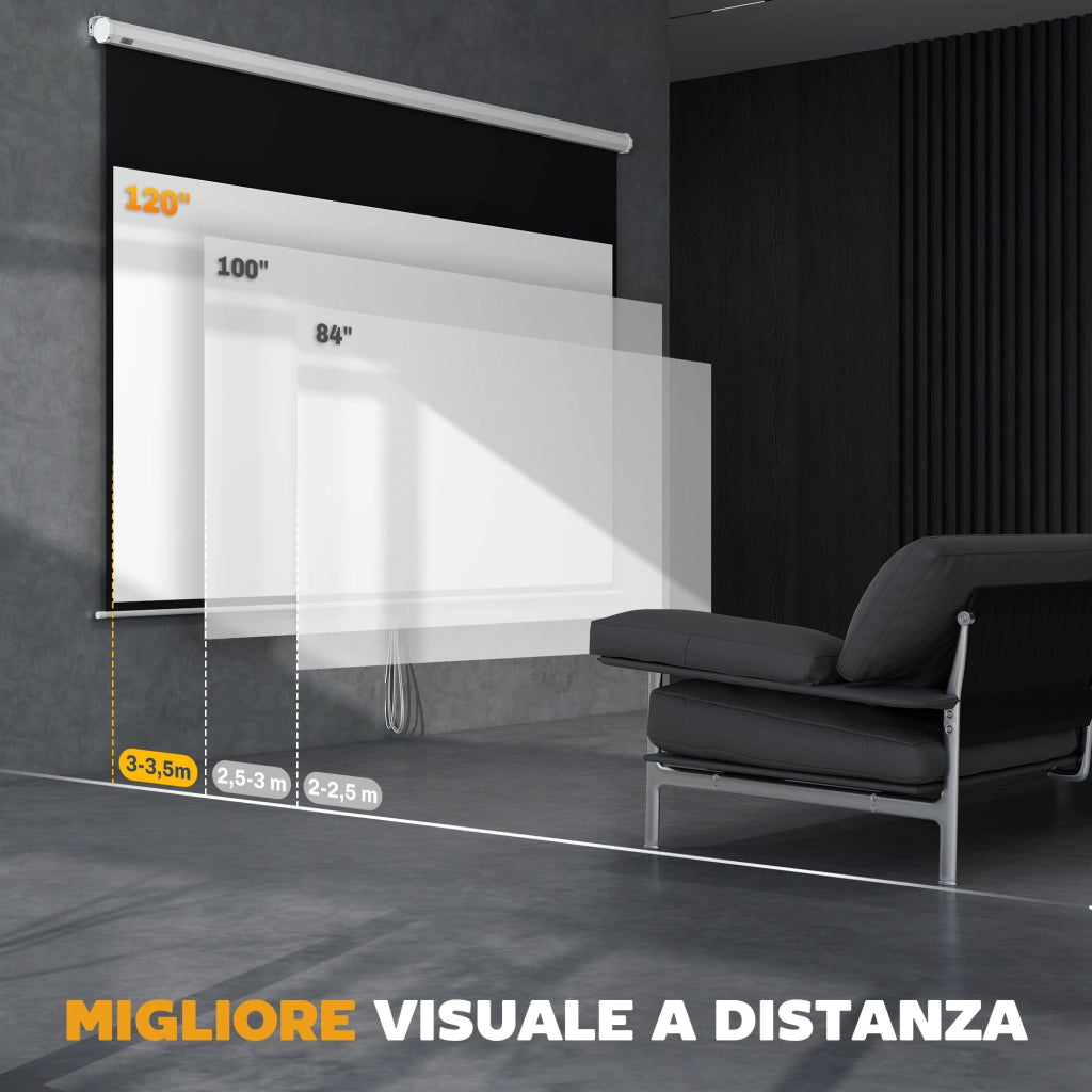 Telo per proiettore ¨C Minimal ¨C Bianco 120''