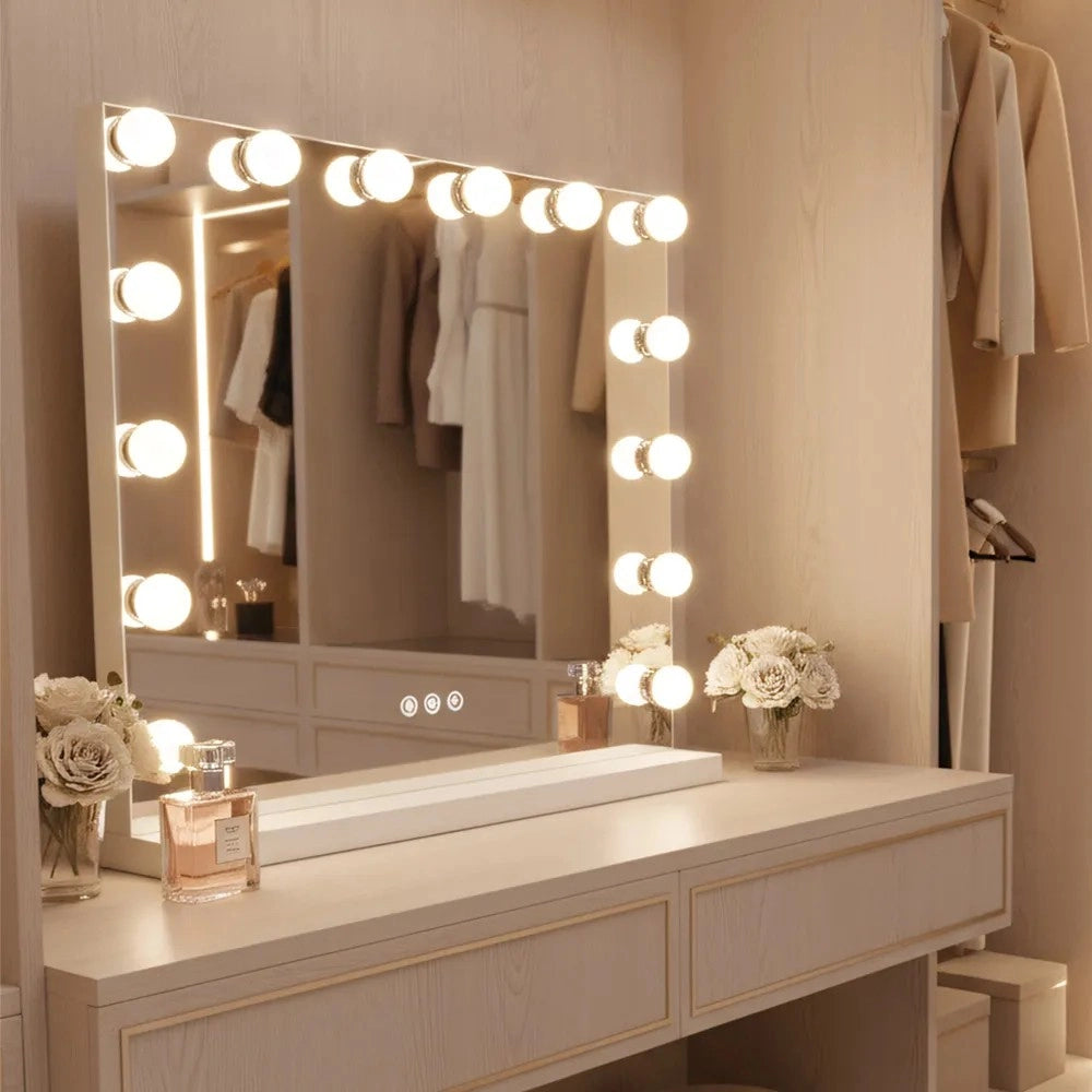 Specchio Led Hollywood White