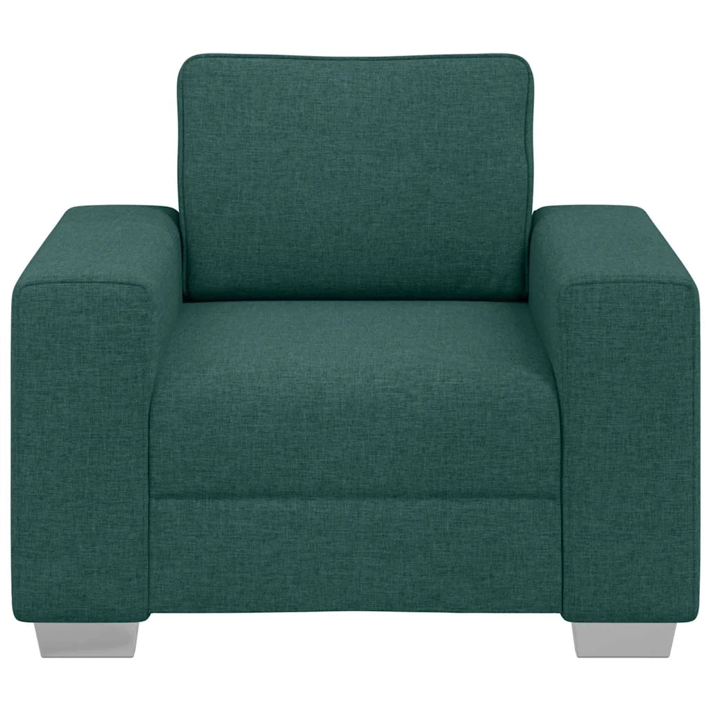 Poltrona Sofa Verde Scuro 100 cm Tessuto 4105212