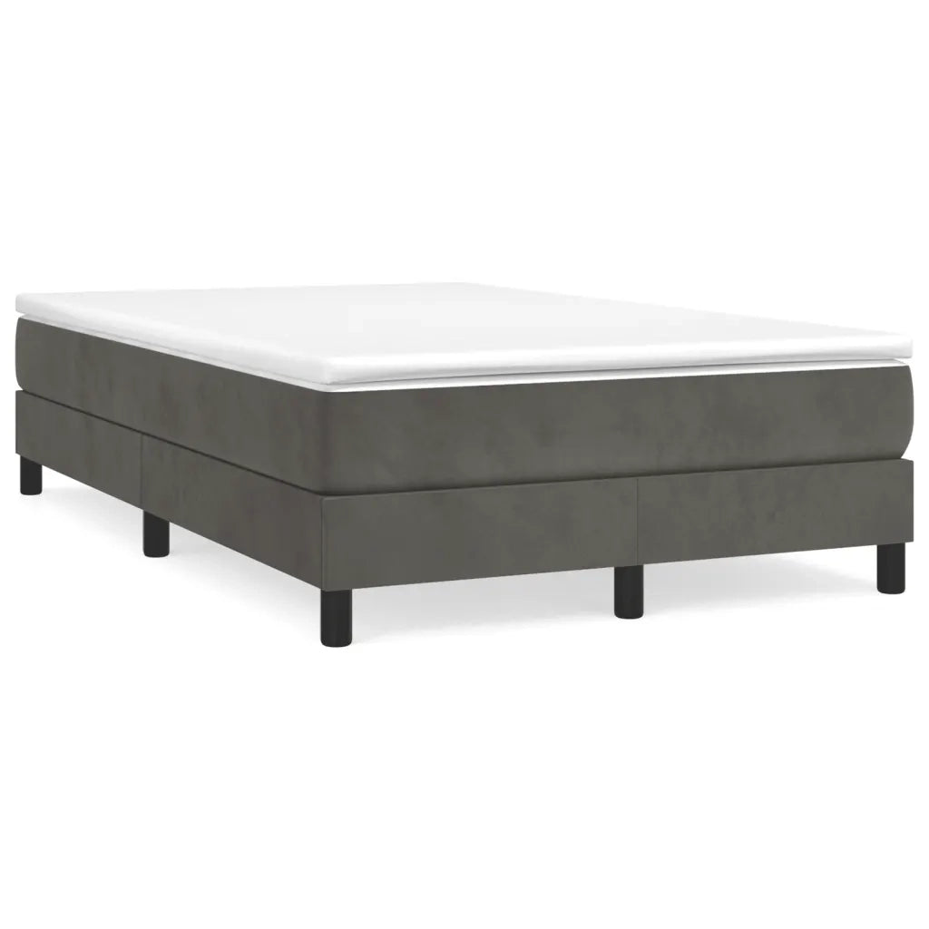 Struttura Letto a Rete a Molle Grigio Scuro 120x200 cm Velluto 3120761