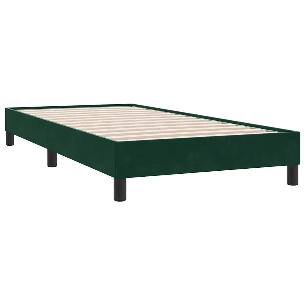 Giroletto senza Materasso Verde Scuro 90x220 cm in Velluto 4101388