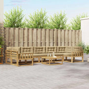 Set di divani da esterno 6 pz Bianco e Beige 3386197