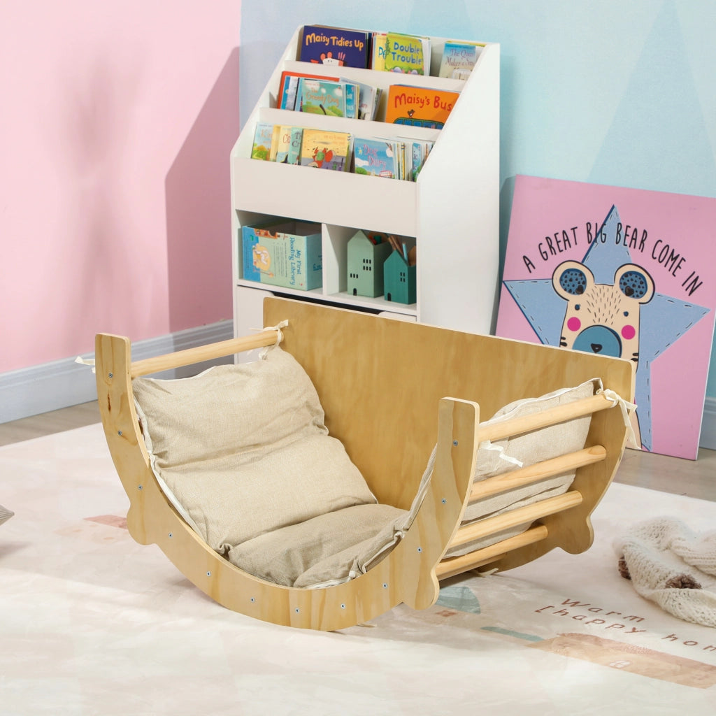 Arco Montessoriano 3 in 1 ¨C Xylo ¨C Struttura Arrampicata Tavolo Dondolo Bambini 18-48 Mesi Legno