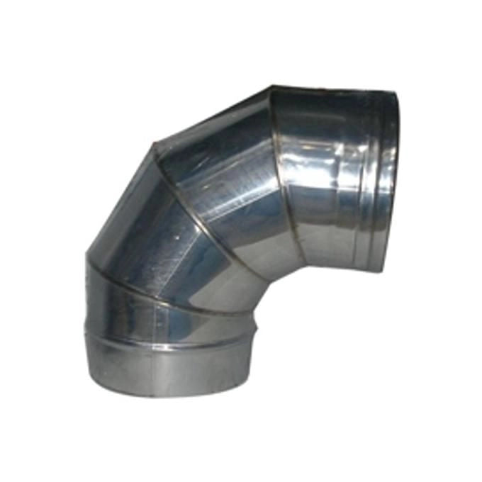 ALA  Gomito Inox Settori 90° 18 mm Acciaio Inox Aisi 316L Finitura Lucida colore Inox