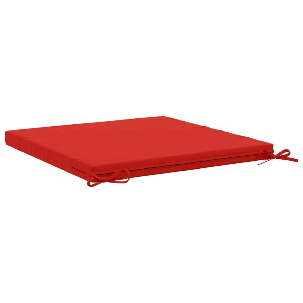 Cuscini per Sedia in 4 Pezzi SOEST 4 pz 100% Poliestere Rosso 944694