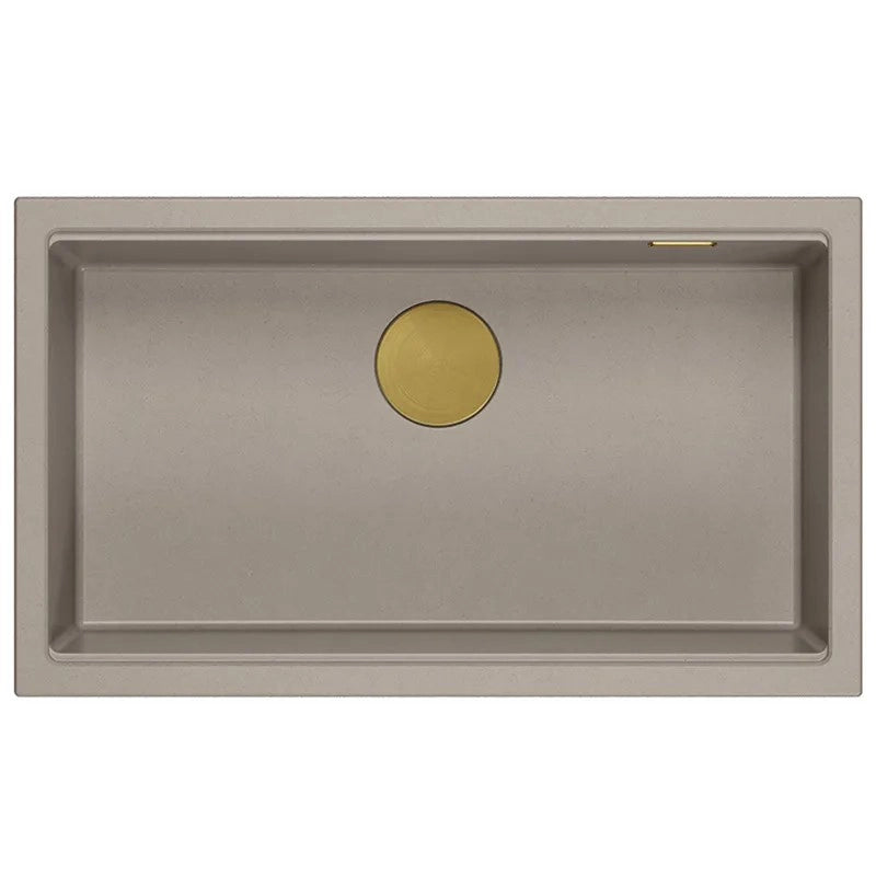 Lavello In Granito Logan 110 Beige Tappo acciaio