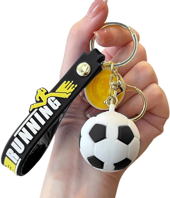 Sleutelhanger per bambini fan del calcio, regalo per festa di compleanno o premio per bambini amanti dello sport