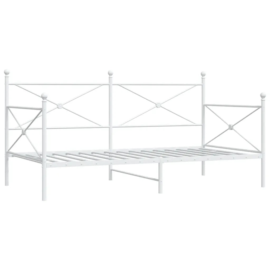 Dormeuse senza Materasso Bianco 100x200 cm in Acciaio 4104684