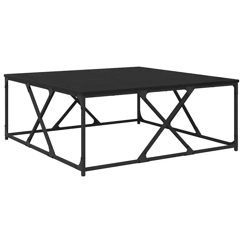 Tavolino da salotto | Tavolino da caff¨¨ | Tavolino da Soggiorno Rovere Nero 100 x 100 x 40 cm