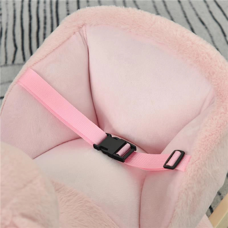 DONDOLO GIOCATTOLO A FORMA DI CONIGLIO PER BAMBINI 18-36 MESI ROSA