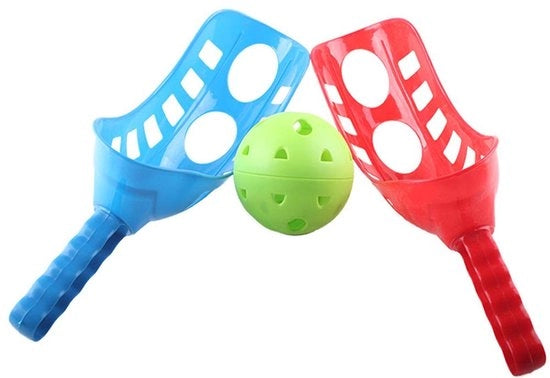 Set di Scoopball - 2 Balvangers - 1 Ballo - Leggero - Materiale Resine Durissime - Adatto per Interno/Esterno - Giocattolo da Biliardo