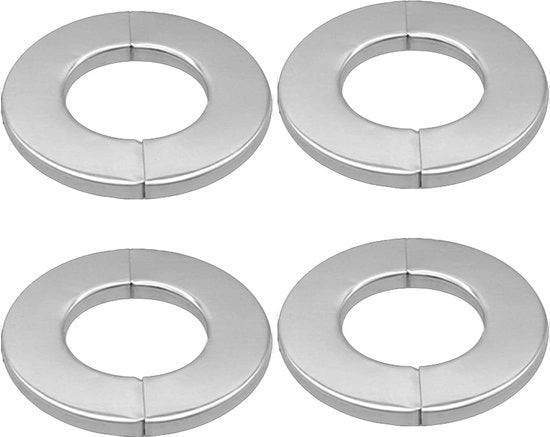 Set di 4 valvole radiatori in acciaio inossidabile per tubi da acqua - insieme di 4 valvole da 23 mm/34 mm/51 mm