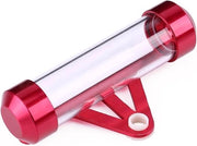 Cassette di carico per motocicletta, tubo universale per sella di carico per motocicletta, cassa di carico cilindrica per motocicletta, supporto per tubo di carico per motocicletta, modello: - colore: Zilver (Rood) - acquista online