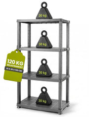 Rack di plastica per 4 pannelli - Costruzione stabile - Mobile per la casa - Mobile per la cantina - Mobile per la garagemobile per la casa - Raccogliendo spazio