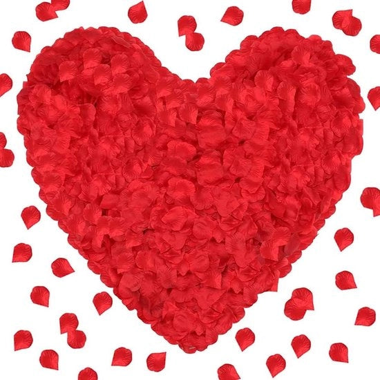 3000 pezzi di foglie di rosa in seta - Gunstighe Kunstblumen in rosso per matrimonio, festa, e altro.