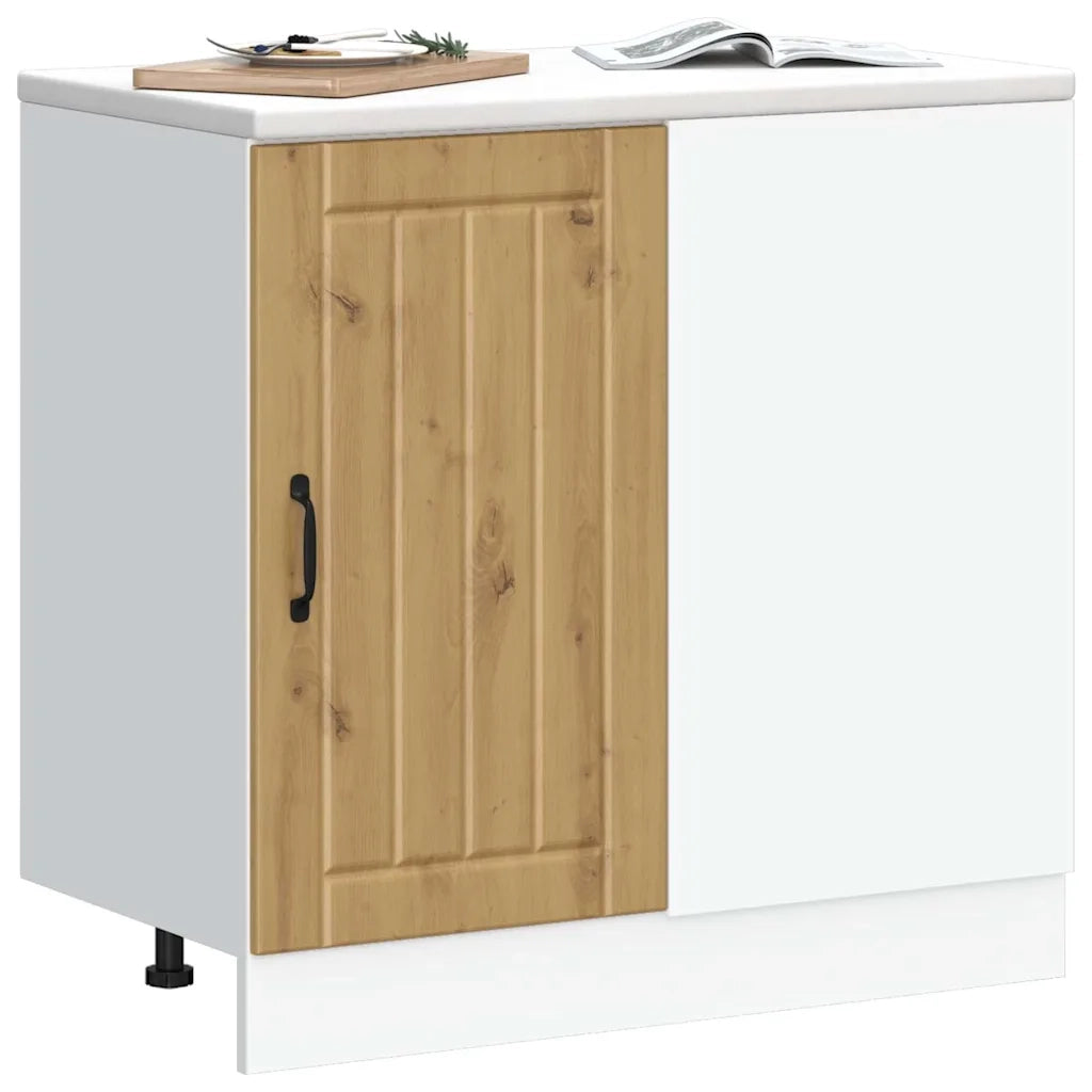 Pensile da cucina | Mobile base da cucina Lucca Rovere Artigianale Legno Multistrato
