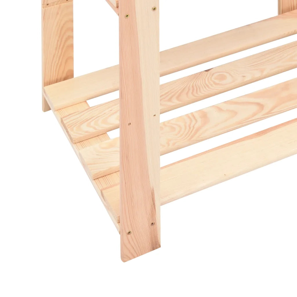 Scaffali a 3 Livelli 3 pz 60x38x90 cm in Massello Pino 150 kg CFW4912747