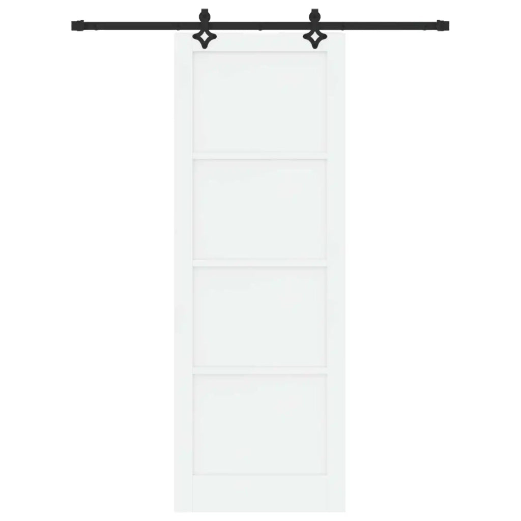 Porta scorrevole Bianco e Nero 83 x 232 cm 3445509