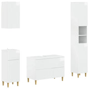 Set di Mobili da Bagno da 4 Pezzi ARNHEM Bianco Lucido 3417931