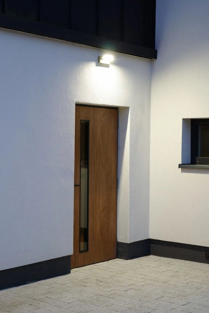 Applique esterna LED 21W con sensore antracite IP65