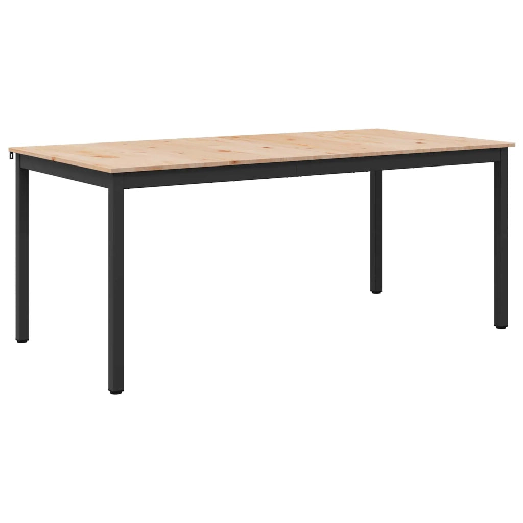 Tavolo da pranzo Naturale 180 x 90 x 75 cm Pino massello 892793