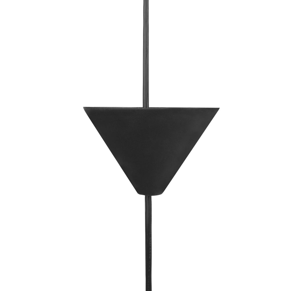 Lampadario Lampada a Sospensione con paralume a pigna in plastica di colore nero soggiorno stile moderno
