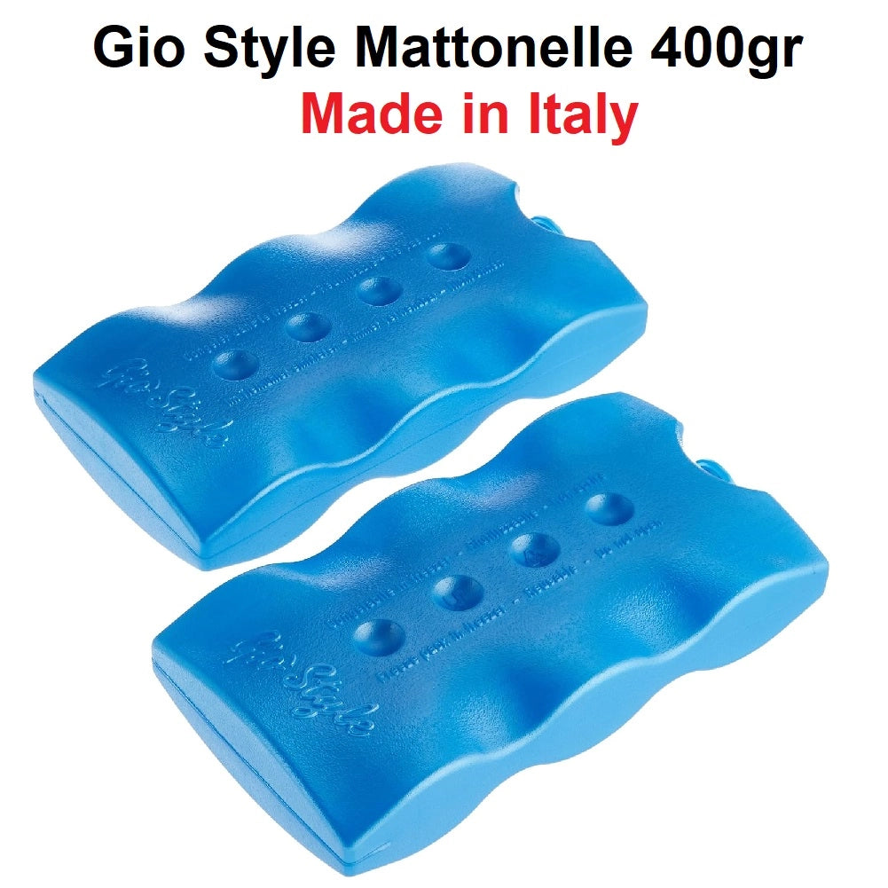 2Borse Termiche 24LT e 7LT con 2 Mattonelle Ghiaccio 400ml colore Rosso