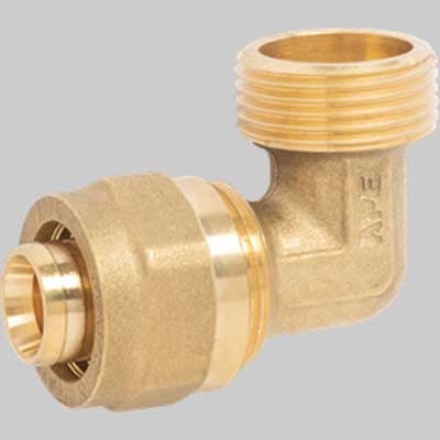 RACCORDO CURVO MASCHIO A STRINGERE APE  20 x 1/2     APE RACCORDERIE
