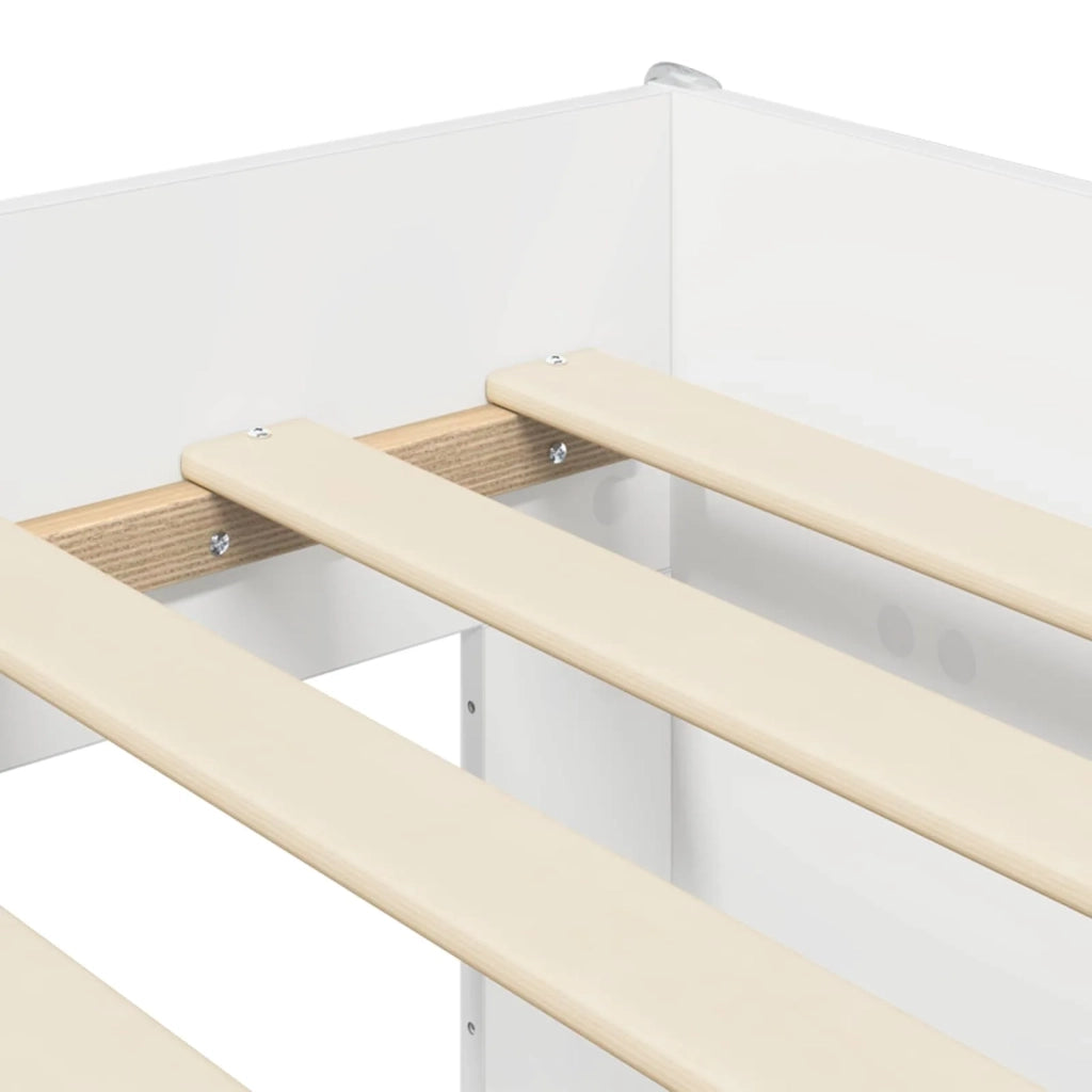 Letto alto per Bambini | Letto Infantile | Lettino con scrivania Bianco