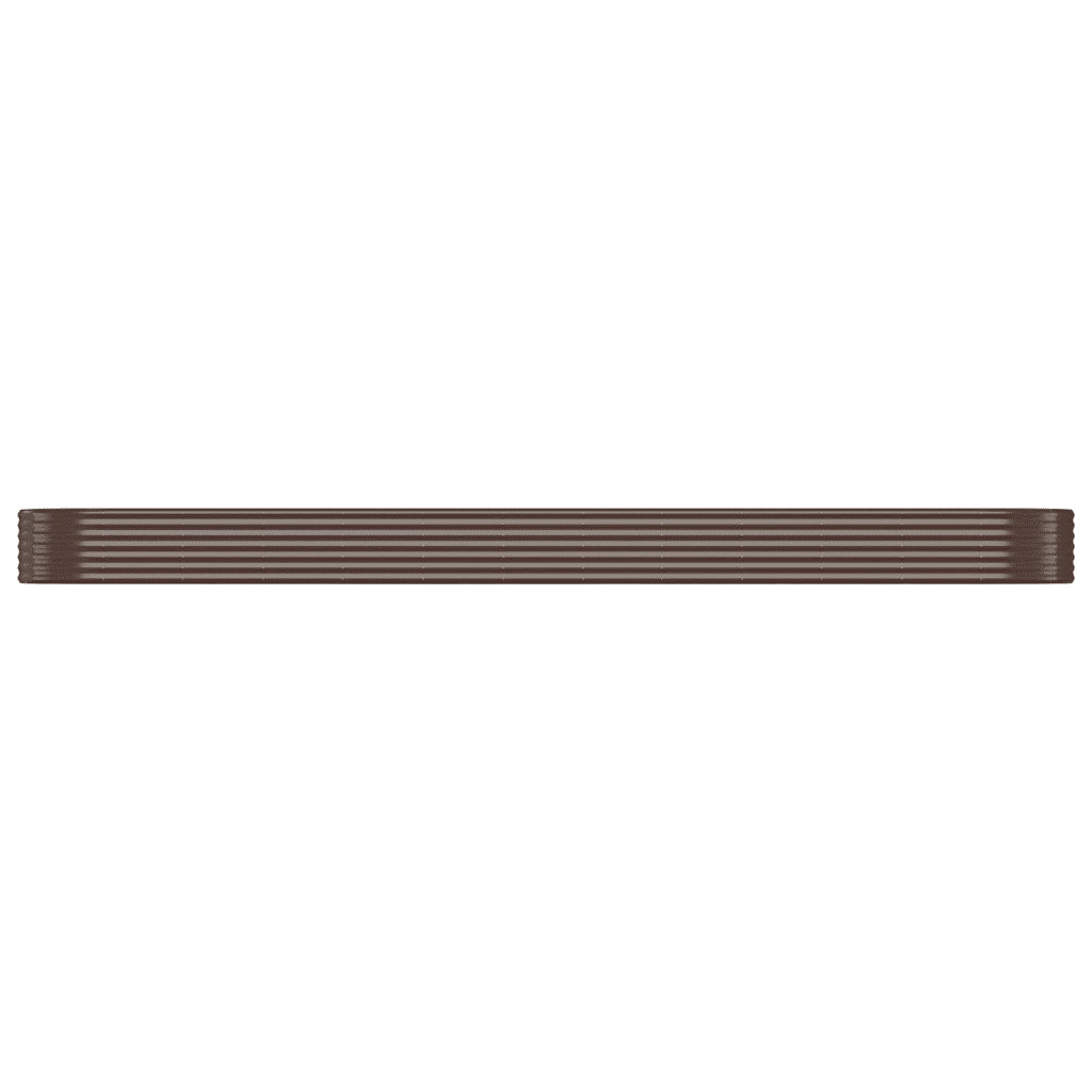 Letto Giardino Acciaio Zincato 507x100x36 cm Marrone 319010