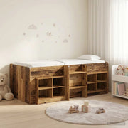 Struttura Letto Loft con Mobile 3 pz Legno antico 3423428